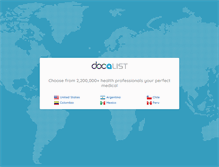 Tablet Screenshot of docalist.com